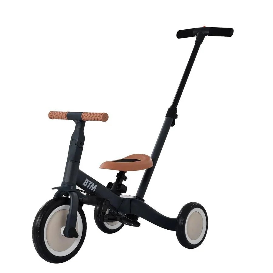 おしゃれ三輪車子供用三輪車 2WAY 4in1　押し棒付き ランニングバイク 自転車 おもちゃ キッズバイク プレゼント