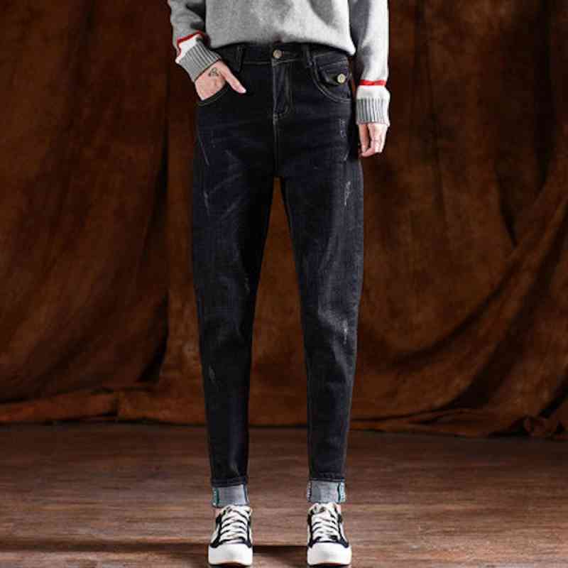 ジーンズ レディース スキニー ゴム ストレート 40代 春 大きいサイズ パンツ ジーパン デニムパンツ 伸縮 ファッション ダメージ デニム スキニーパンツ スリム ゆったり スキニーデニム ワイ