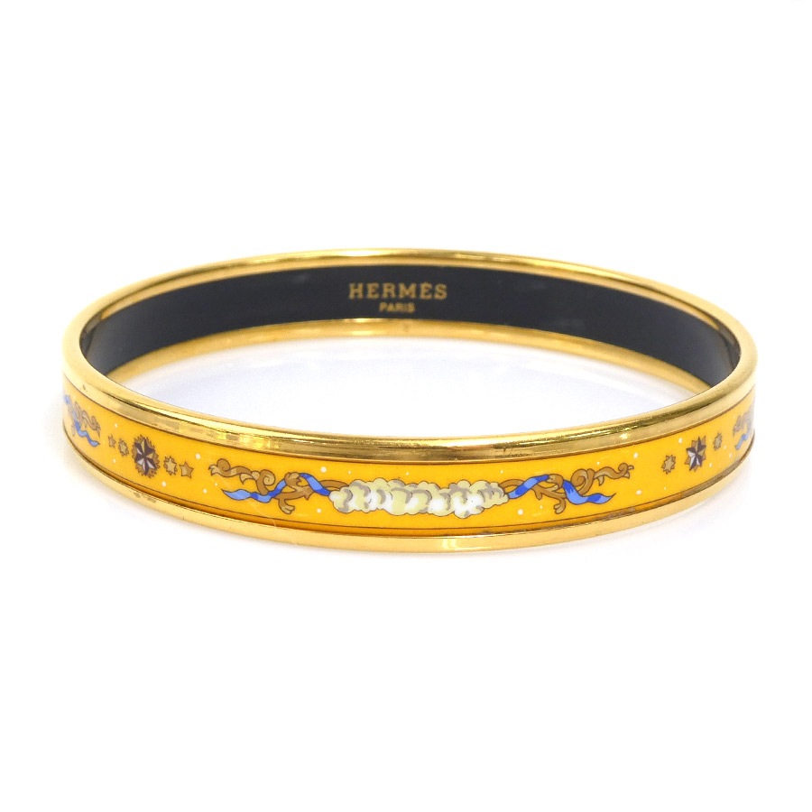 エルメス HERMES バングル ブレスレット エマイユ メタル/エナメル ゴールド/イエロー レディース e61475a 22,350円