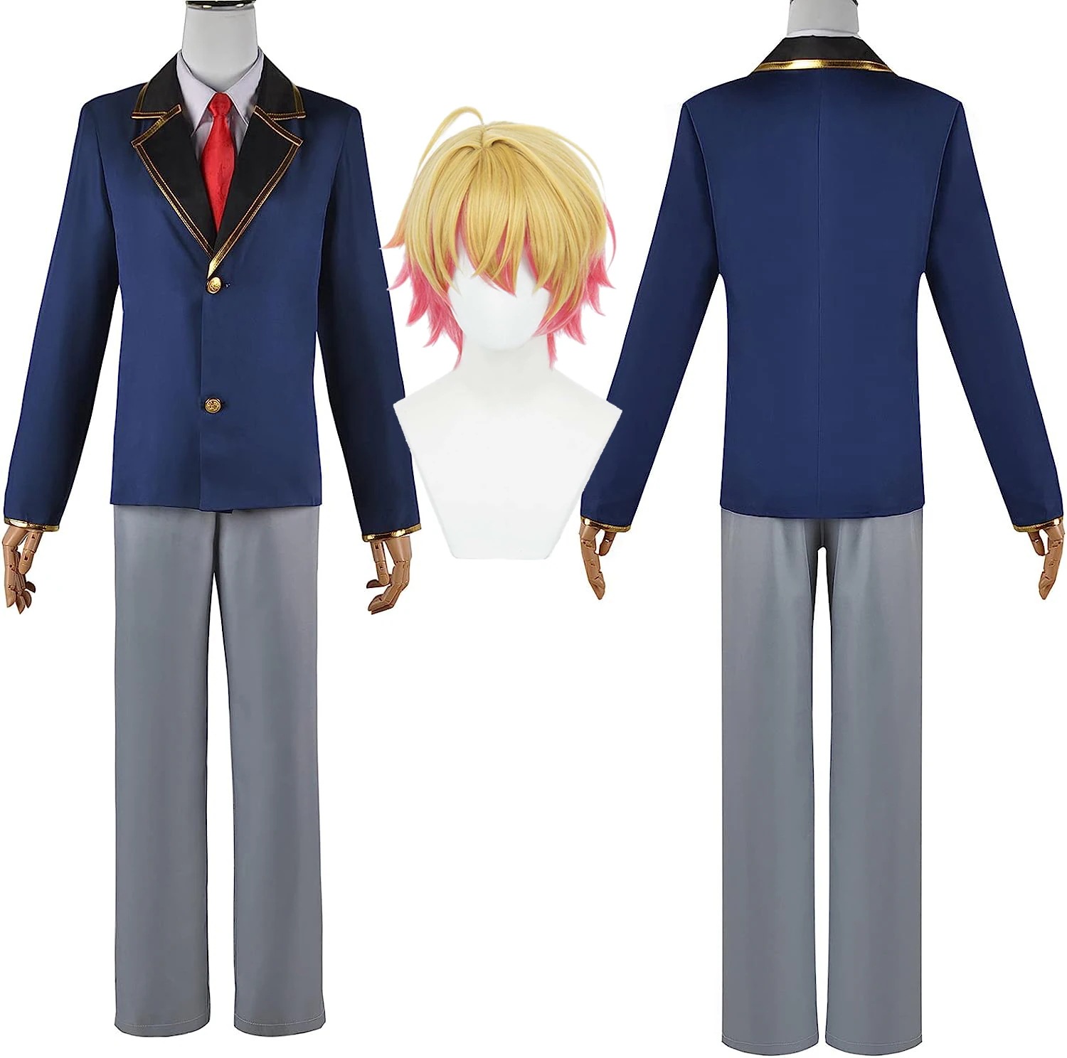 コスプレ衣装 推しの子 ウィッグ付き 星野アイ 星野アクア パーティー 変装 演出服 祝日 贈り物 クリスマス パーティー 文化祭