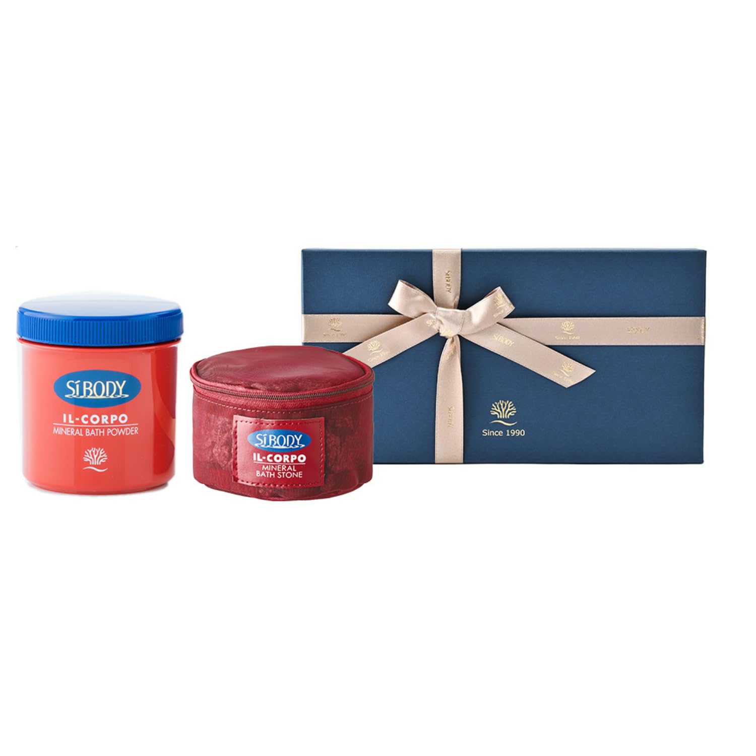 【イルコルポ】 ミネラルバスパウダー＆ミネラルバスストーンギフトボックス付き (オリジナル)入浴剤 母の日 ギフト プレゼント サウナ すっきり 温浴 保湿