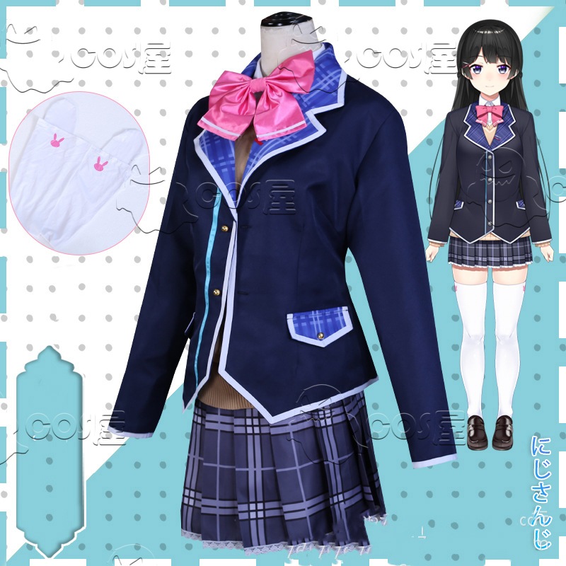 コスプレ衣装 月ノ美兎 衣装＋靴下 ウィッグ追加可 つきのみと バーチャル YouTuber VTuber 衣装 コスプレ服 可愛い コスプレ ハロウィン