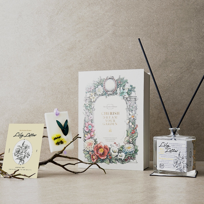 【公式】ザ・ガーデン誕生花ディフューザー 5月の花 リリーの香り ギフトセット 350ml