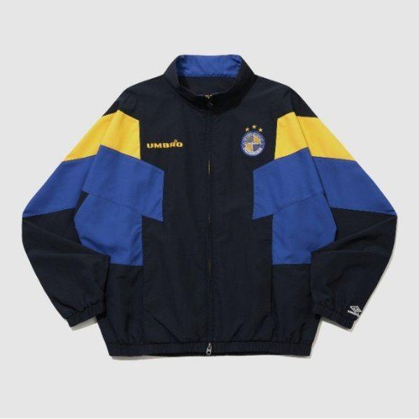 ウインドブレーカー VQA UR221CJK56-DVY HBL OG カラーブロック スタンドネック ウインドブレーカージャケット / DARK NAVY