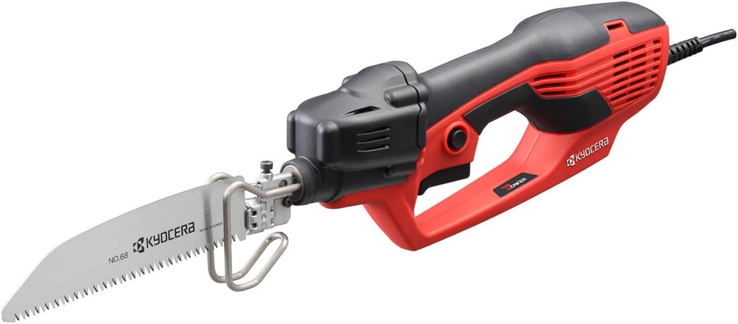 京セラ(Kyocera) 旧リョービ 電気のこぎりキット 工具なしでブレード交換可能 ASK-1010KT 618403B 【ブレードと収納ケースがセットされた庭木の剪定やDIY木工に便利な万能のこぎ