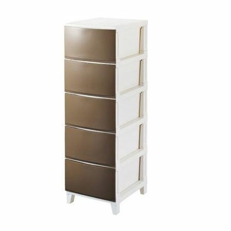 ROOM’S　ルームスシェード　5段チェスト　（組立式）　RSD-S345　WH/ホワイト