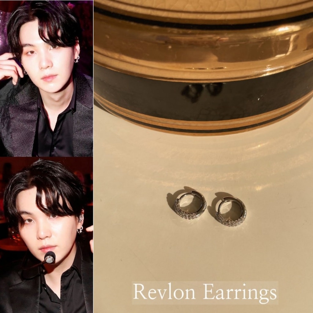 【justLoveR.】 Revlon Earrings ピアス [BTS SUGA (ユンギ)着用]