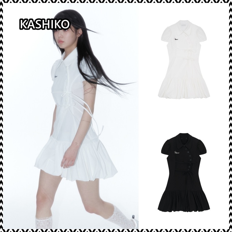 Kashiko Puff Preppy Mini Dress
