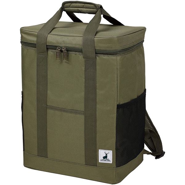 [2個セット] CAPTAIN STAG リュック型クーラーバッグ 30L オリーブ UE-620