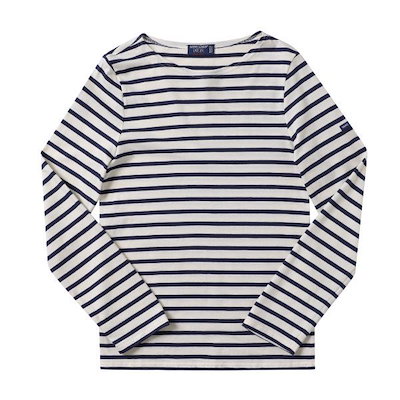長袖Tシャツ 9858 ECRU MARINE 39483114 [U]