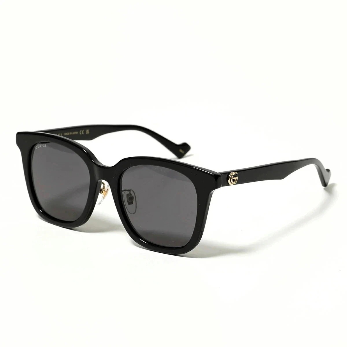 GUCCI グッチ サングラス GG1000SK レディース メガネ スクエア型 GGロゴ メタルロゴ めがね 眼鏡 アイウェア 001/BLACK-BLACK