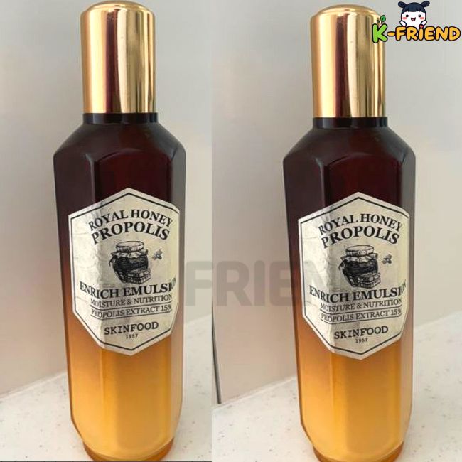 [1+1]ロイヤルハニープロポリスインリッチエマルジョン160ml x 2個 韓国 保湿 アイテム デイリー 乳液 保湿 重視 スキンケア 集中 保湿 ケア 低刺激 使用感 ナチュラル 保湿 成分