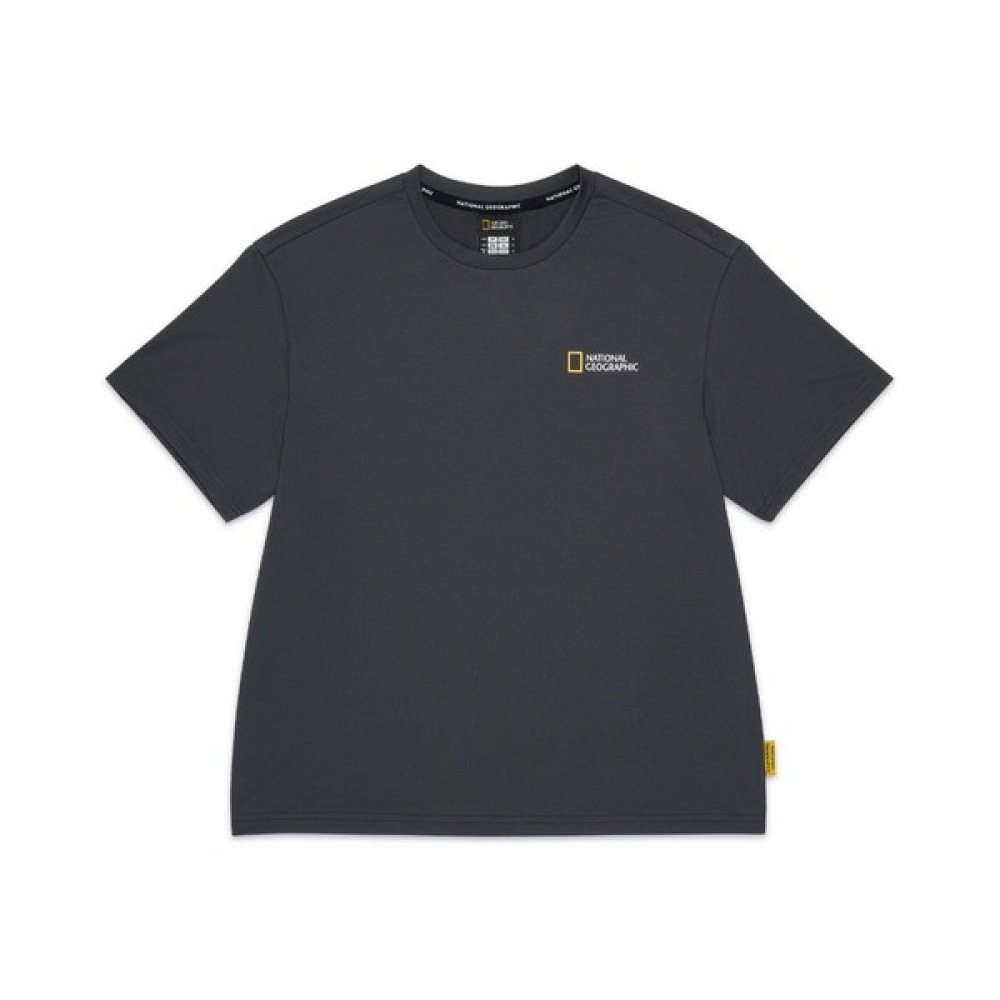 [ナショナルジオグラフィック] K255UTS940 エアロクールスモールロゴショートスリーブ T シャツ Dグレー