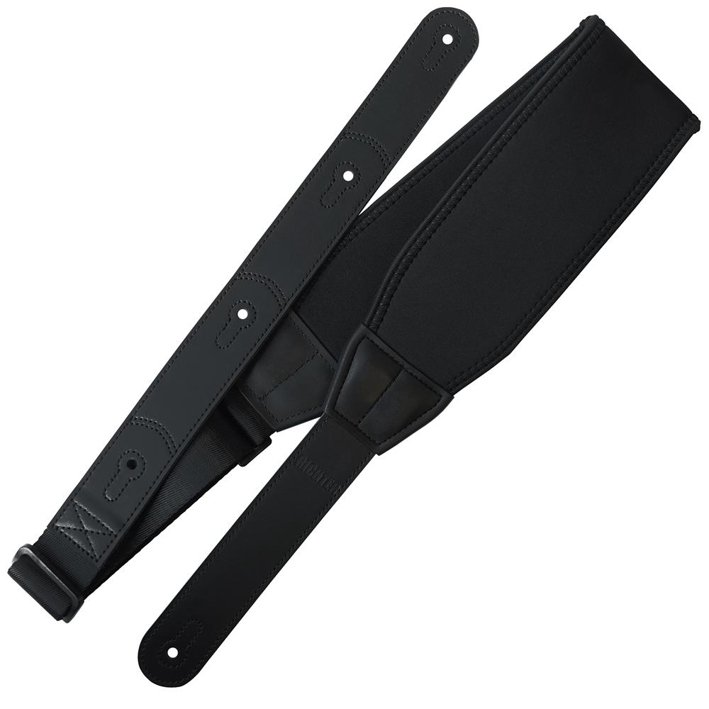 Richterシリーズ ギターベース Ultra Comfort Ergo Strap 1794 Black 快適 幅広 調整可能 ヴィーガン レザー