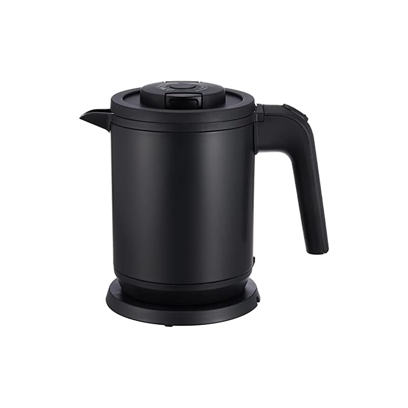 タイガー魔法瓶(TIGER) 電気ケトル 湯沸かし ステンレス わく子 0.8L 転倒お湯漏れ防止 カラ炊き防止 蒸気レス マットブラック PCK-A080KM