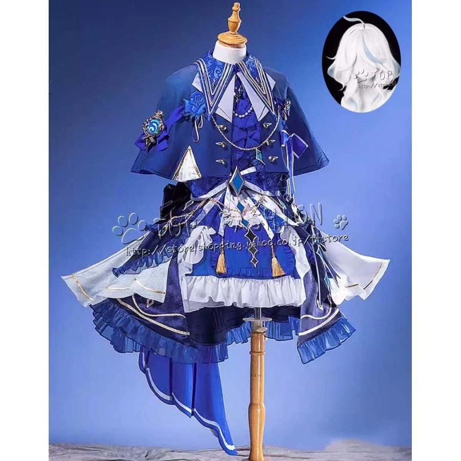原神 げんしん genshin フォンテーヌ フリーナ Furina フォカロルス Focalors コスプレ衣装 ウィッグ 演出服 クリスマス ハロウィン 文化祭