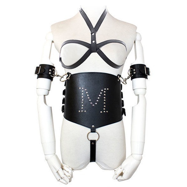 ハーネス拘束拘束具緊縛SMプレイボンテージ女王コスチュームボディスーツレオタード亀甲縛り衣装セット