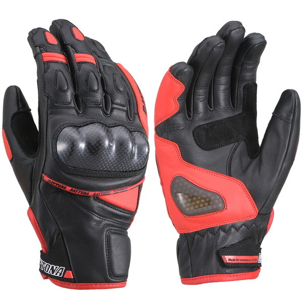 D15823 HBG-036 スポーツショートグローブ ブラック/レッド L