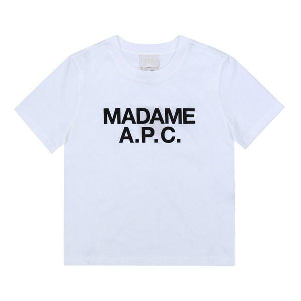 COHBW F26559 AAB WHITE クロップド丈 レディース半袖Tシャツ