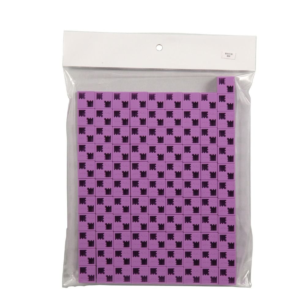 （まとめ買い）Artecブロック パーツ単品 基本四角 100P 薄紫 77854 [x3セット]