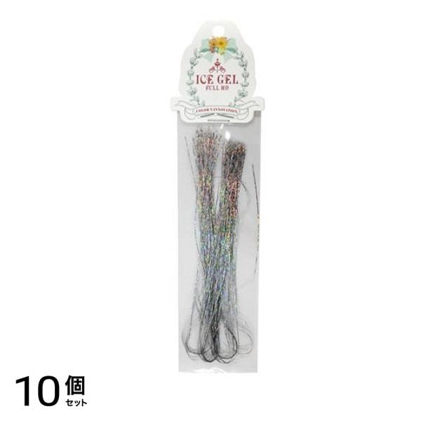 ICEGEL(アイスジェル) ネイル用ラインテープ スパイダーライン RL-01 オーロラシルバー 28cm 10個セット