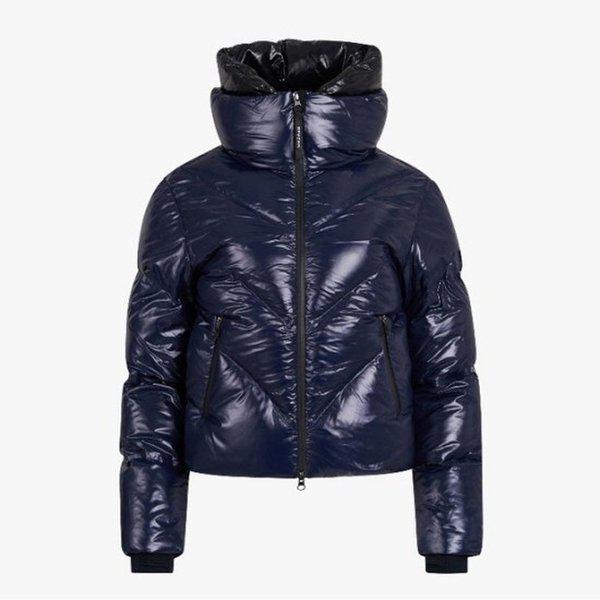 パディング PQF SPJWCNDJ353W-DNY ウーマンズ ショート ウィーバーダウン