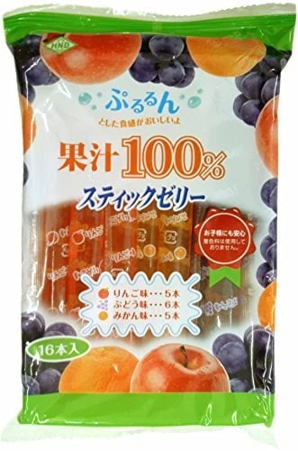 花田食品 果汁100%スティックゼリー 16本×12個