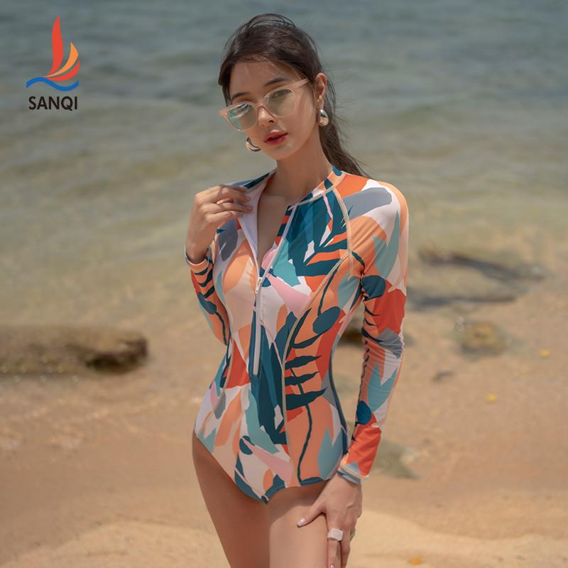 水着 ワンピース ウェア 長袖 スリム スイミング レジャー アウトドア 魅惑的 女性 プール 海 リゾート ビーチ 夏 レディース 8,338円