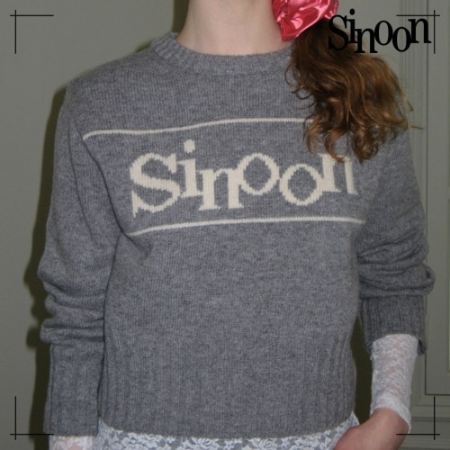 SINOON ニット SINOON PULLOVER KNIT (GREY)