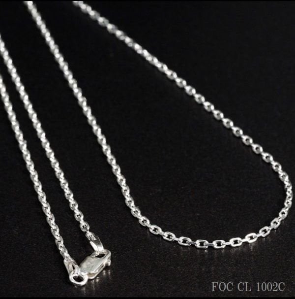 限定入荷 SV925 極太 小豆チェーン ネックレスアズキ輝きの2面カット3.045(品質保