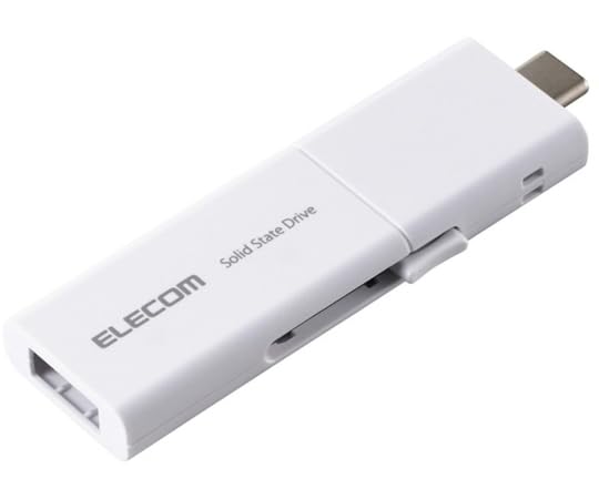 エレコム 外付けSSD USB3.2 Gen1 対応 スライド式 マニュアルQRシール付 1TB ホワイト ESD-EWB1000GWHR 新品・未開封品