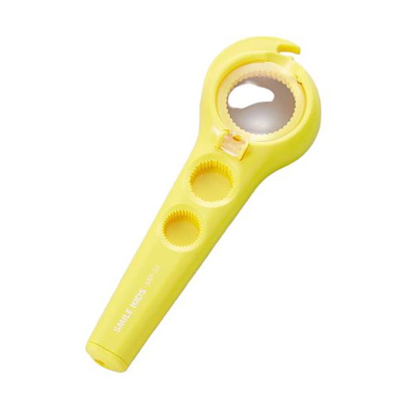 [5セット] スマイルキッズ ルーペ付らくらくオープナー イエロー ARP-02YEX5