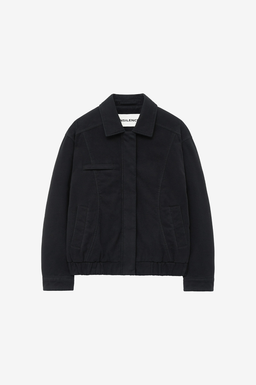 【INSILENCE】 WASHED MOLSKIN JUMPER : BLACK