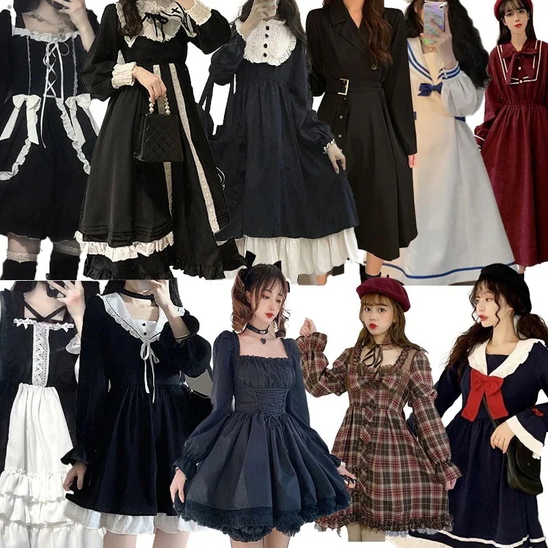 ワンピース レディース ロングワンピース 韓国ファッション 入荷 ロリータ 可愛い 地雷系 ゴスロリ 量産型132