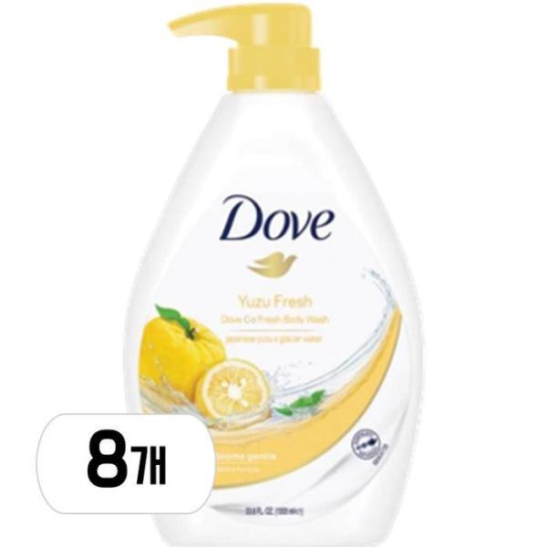 ダヴ ユジャフレッシュ ボディウォッシュ 1000ml 8個 (贈呈品なくなり次第贈呈終了)