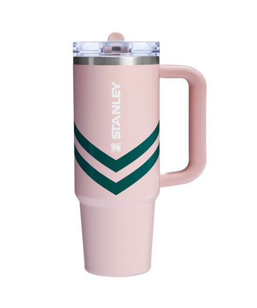 【STANLEY】 QUENCHER PRO TOUR FLIP STRAW TUMBLER 887ml PEACH WHIP CHEVRON タンブラー 正規品