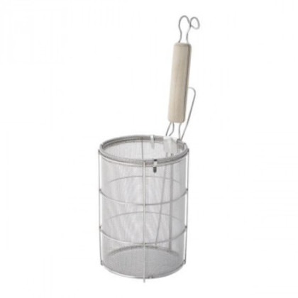 TS ステンレス 木柄スパゲティー揚 小 ASP03003