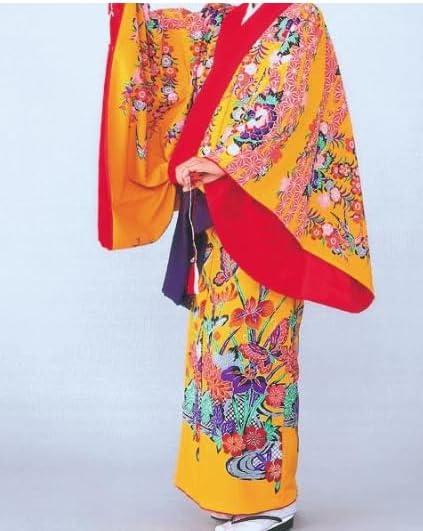 琉球衣装 紅型 打掛