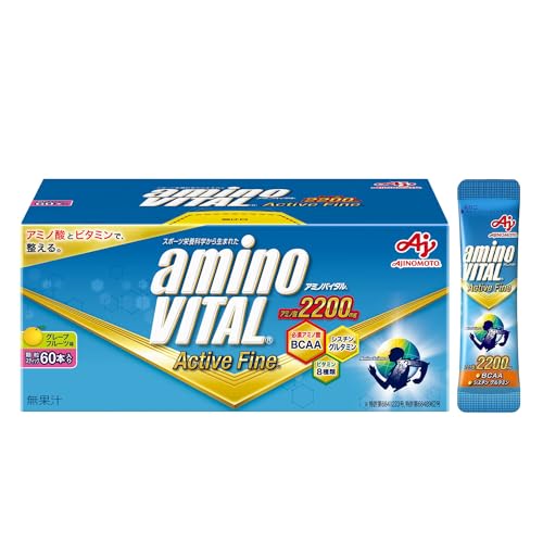 アミノバイタル 味の素 アクティブファイン グレープフルーツ味 60本入箱 アミノ酸 2200mg BCAA コンディショニング