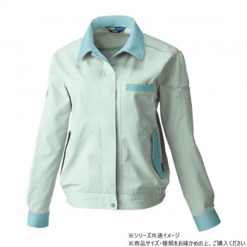 桑和 4224 レディース長袖ブルゾン Mサイズ モスグリーン（107）