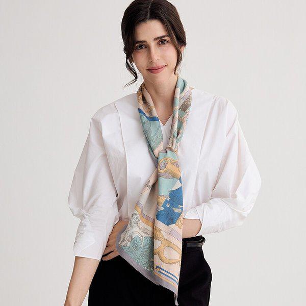 AK盆唐店 カシミア混紡スキニースカーフ (BD) FKI005I