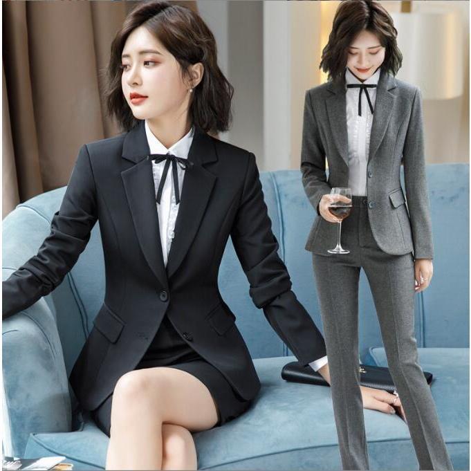 レディース スーツセット パンツセット スカートセット 20代30代40代 事務服 フォーマル 細身シルエット 制服OL ビジネス 入学式 卒業式 通勤