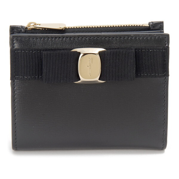 フェラガモ 二つ折り財布 ブラック 22E009 734500 VARA BIFOLD WALLET BLACK 並行輸入品