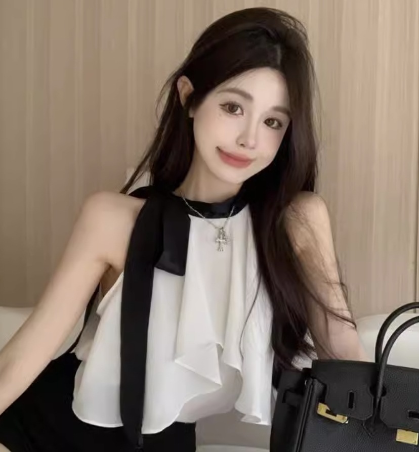 トップス デート モテアイテム シャツ ブラウス ノースリーブ 無地 大人可愛い きれいめ 上品 おしゃれ かっこいい 大人可愛い ラブリー キュート ガーリー クール モード系 セクシー エレガント