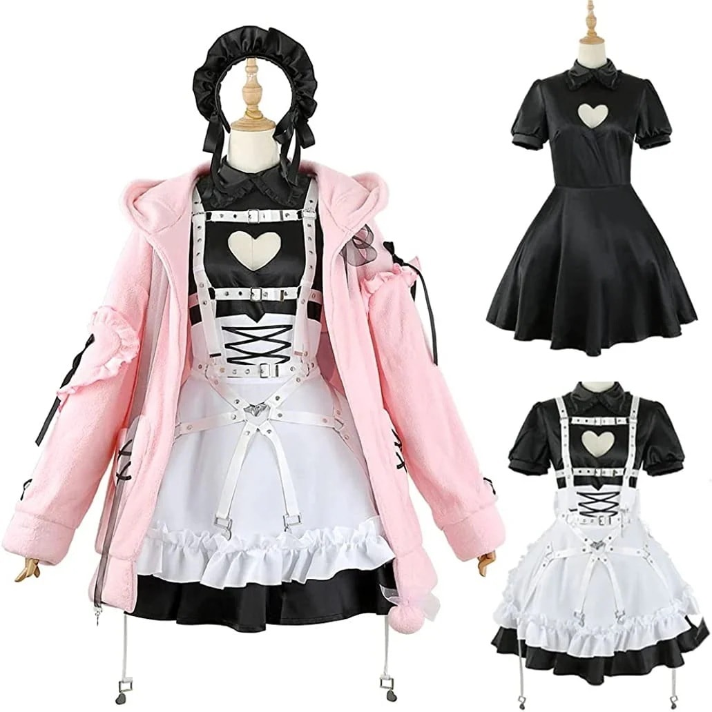 R【全シリーズ発売中】 【値引き中】仮装 コスチューム コスプレ衣装 メイド服 サキュバス 地雷 ハロウィン コスプレ 魔界ノりりむ にじさんじ