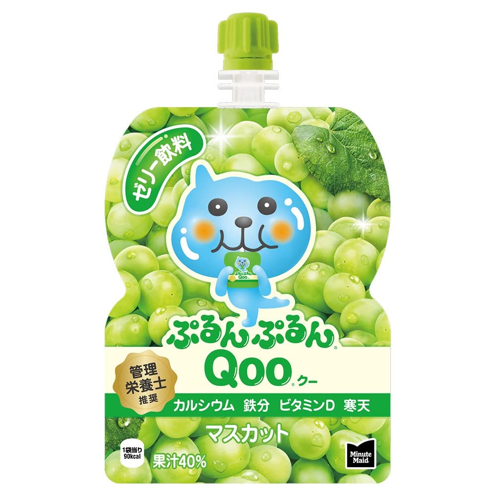 コカコーラ ミニッツ メイド ぷるんぷるんQoo マスカット 125gパウチ×30袋