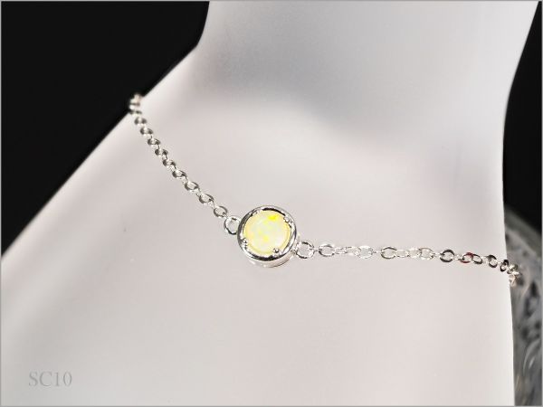 一粒 天然 オパール ブレスレット 約0.65ct SC-10 プレゼント 最高