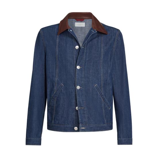 BRUNELLO CUCINELLI Men Denim Jackets MH2636914 C0H51 BLUE