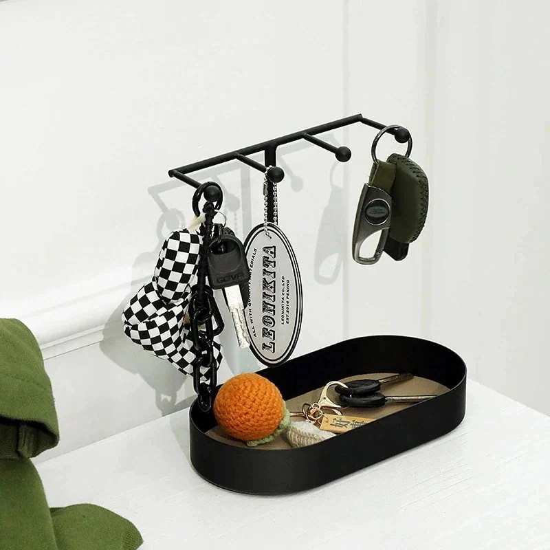 メガ割 エントランスキープレート デスクトップ錬鉄製トレイ 収納トレー 雑貨トレ 韓国 インテリア 雑貨