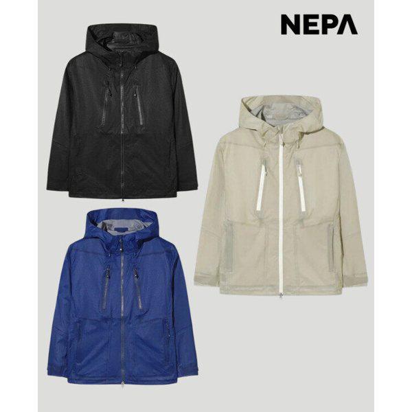 男性パスファインダー3L軽量防水ジャケット7M30504_GN